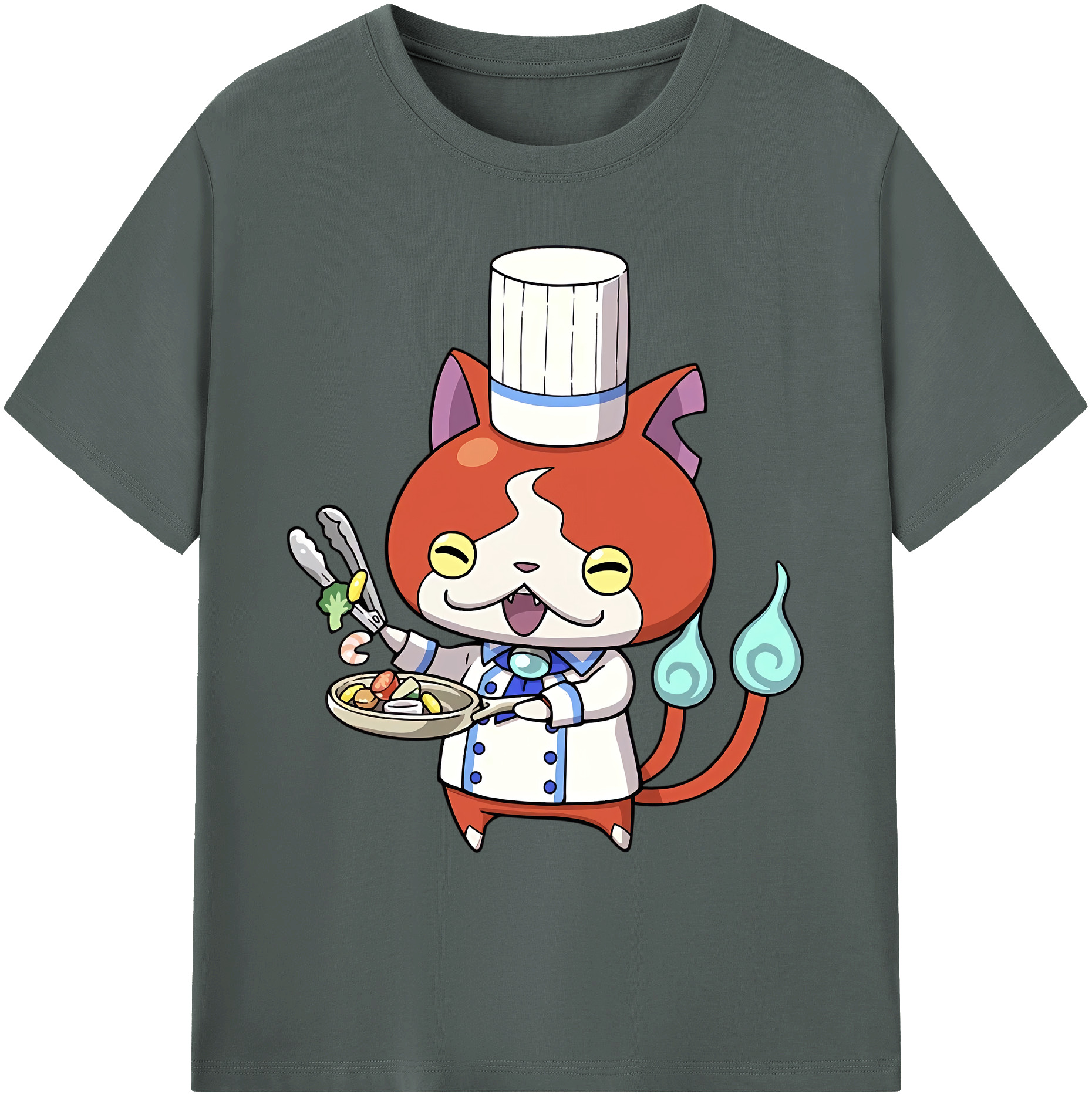 （画像用） 妖怪ウォッチ Yo-kai Watch 綿100％ メンズ半袖Tシャツ｜肌触りやわらか＆通気性